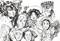 ink girls faces