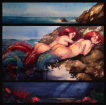 Русалки (триптих, акварель)