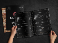 дизайн меню для Bacardi Bar