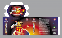 "Мегатонн-127" фейерверк, дизайн упаковки.