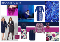Moodboard к капсуле "Синяя", для компании ООО "ЗЕНА"