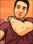 Рисунок в стиле GTA