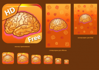 иконка и сплешскрины "Тренер мозга"