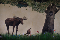 роспись стен "FOREST HOUSE"