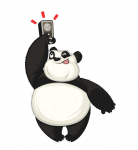 Panda with phone