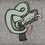 Принт на футболку Octopus