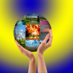 Фотошоп. Планета в руках