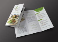 Буклет для вегетарианского кафе VegBurger