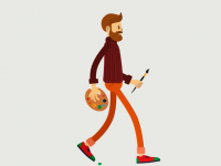 Персонажная анимация (шаги)