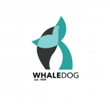 Whale dog logo