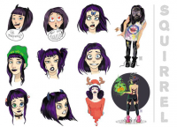 Стикеры "Squirrel's emotions"