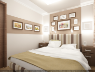 Перепланировка 2-х комнатной хрущевки (спальная комната)