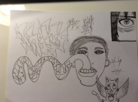 Человек-граффити=язык без костей