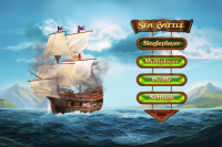 разработка меню для игры "Морской бой"