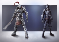 2 концепта персонажей(Воин, Вор)