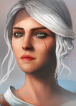 Цири (Witcher 3 character portrait)