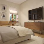 проект гостиничного номера в стиле лофт