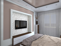 Визуализация спальной 3d max