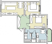 3-х комнатная квартира