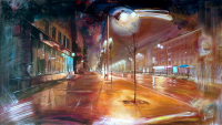 Nightwille, 40х80 см, холст, масло