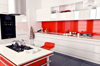 Kitchen red & white