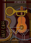 Плакат ресторана Jazz cafe