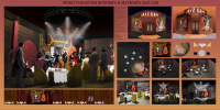 Дизайн экстерьера и интерьера Jazz cafe в одной работе.