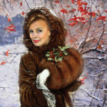 Калина в снегу