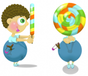 мальчик и конфета