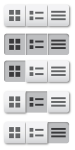 Buttons Showing List