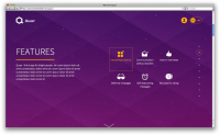 Front page для стартапа Quazr