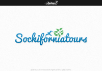 Логотип для туристического агенства "Sochiforniatours"