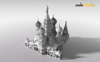 3D модель собора Василия Блаженного в г. Москва