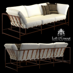Canvas and Copper Sofa