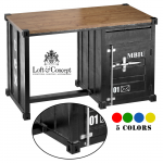 Metal & Oak Sea Container Desk