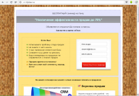 сайт (инфолендинг) для набора группы на семинар