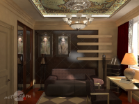 Дизайн и визуализация интерьера квартиры. Кабинет