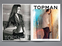 Разворот TOPSHOP/TOPMAN для журнала "Я покупаю"