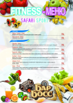 Fitness menu
