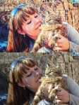 Девушка с кошкой