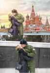 Влюблённые на Красной площади