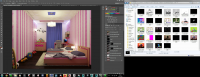 Baby's room in the night.