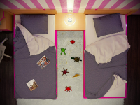 Baby's room in the night.