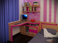 Baby's room in the night.