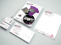 Основные элементы фирменного стиля для агентства праздников