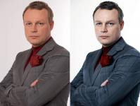 Ретушь возрастного портрета