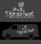 Логотип для школы африканских барабанов Djansa Beat