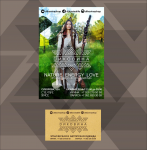 Визитка и листовка магазина одежды и этнотоваров ДИКОВИНА