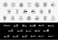 Значки для ламината