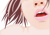 Отрисовка девушки в программе Corel Draw X7